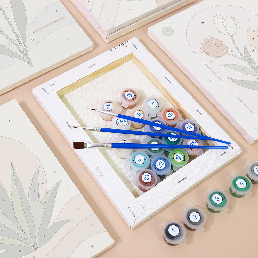 Muted Botanical Studies mini paint by numbers – image 2