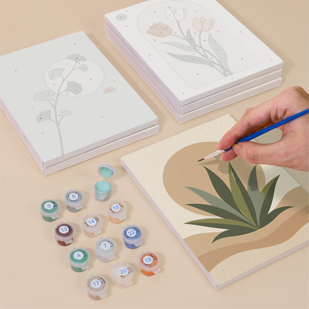 Muted Botanical Studies mini paint by numbers – image 4