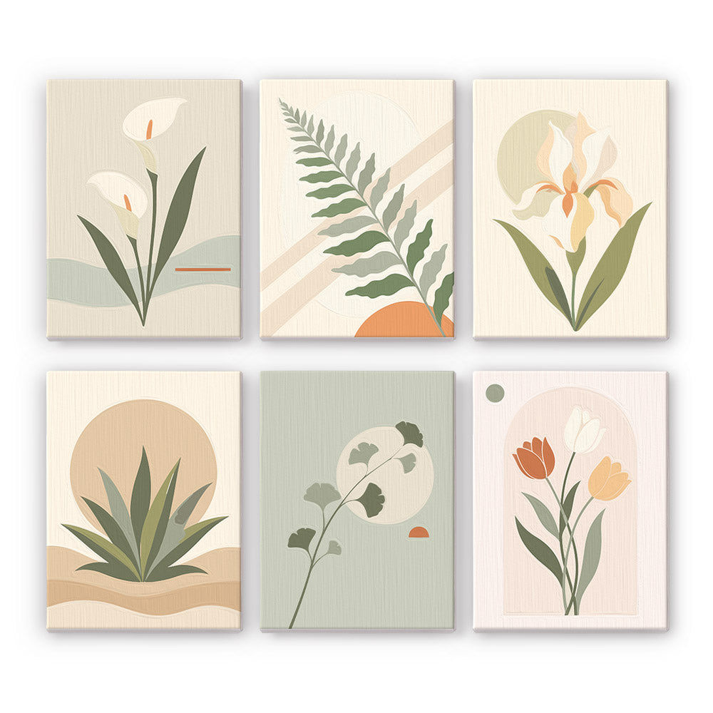 Muted Botanical Studies mini paint by numbers – image 7