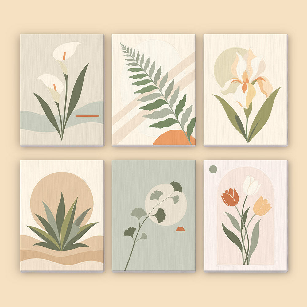 Muted Botanical Studies mini paint by numbers – image 8