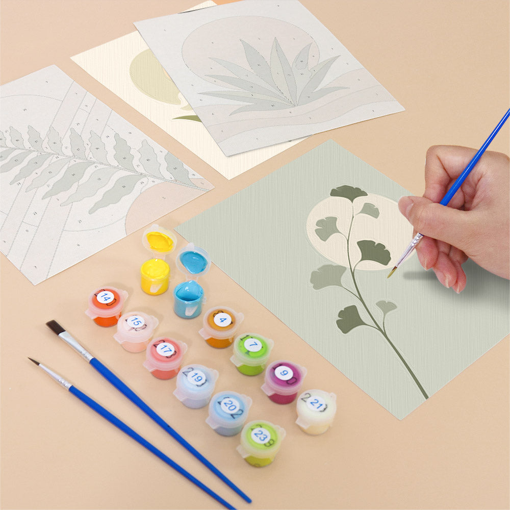Muted Botanical Studies mini paint by numbers – image 12