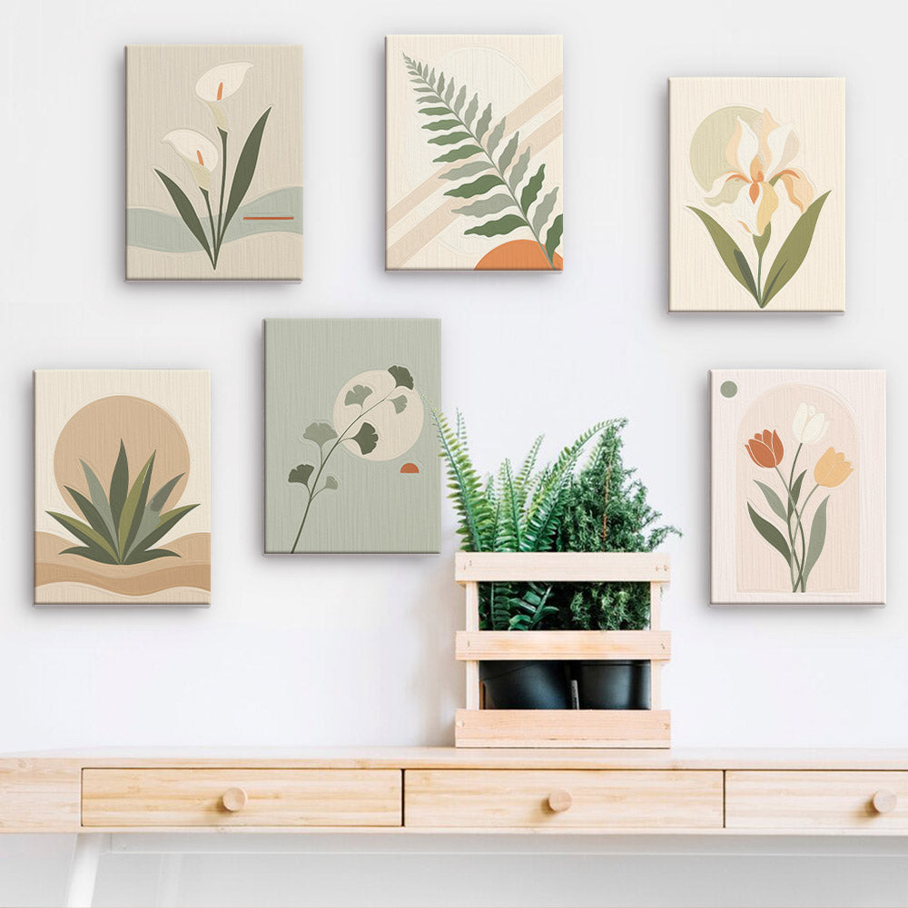 Muted Botanical Studies mini paint by numbers – image 15