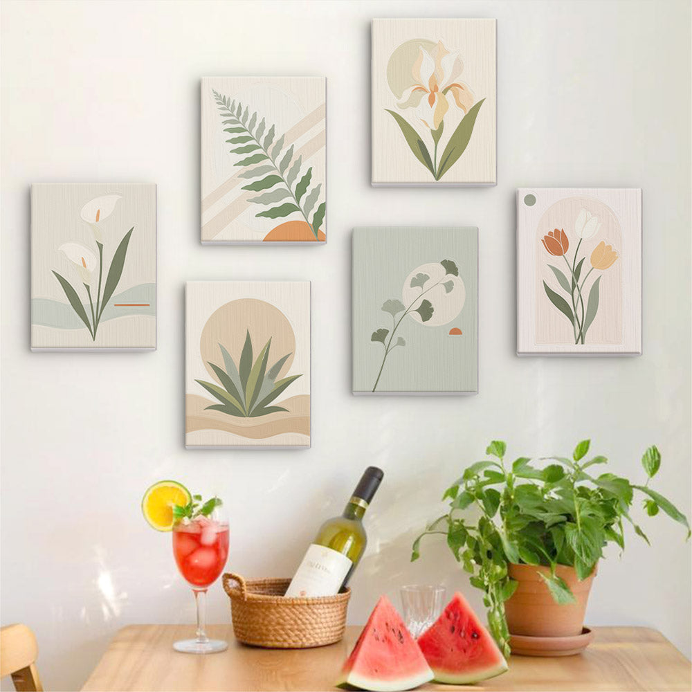 Muted Botanical Studies mini paint by numbers – image 17