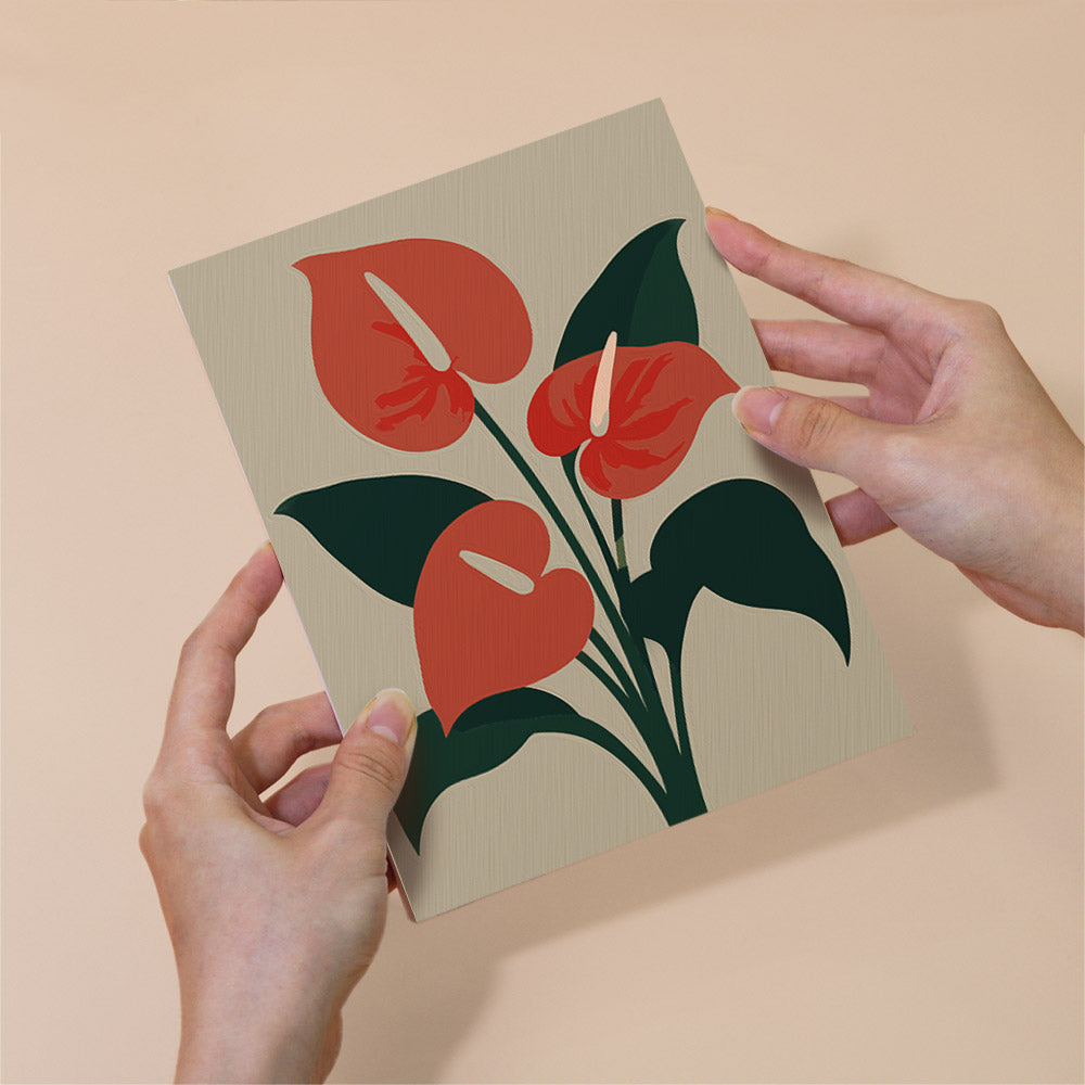 Protea and Bird of Paradise mini paint by numbers – image 6