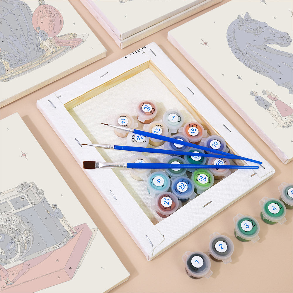 Tiny People and Objects mini paint by numbers – image 2