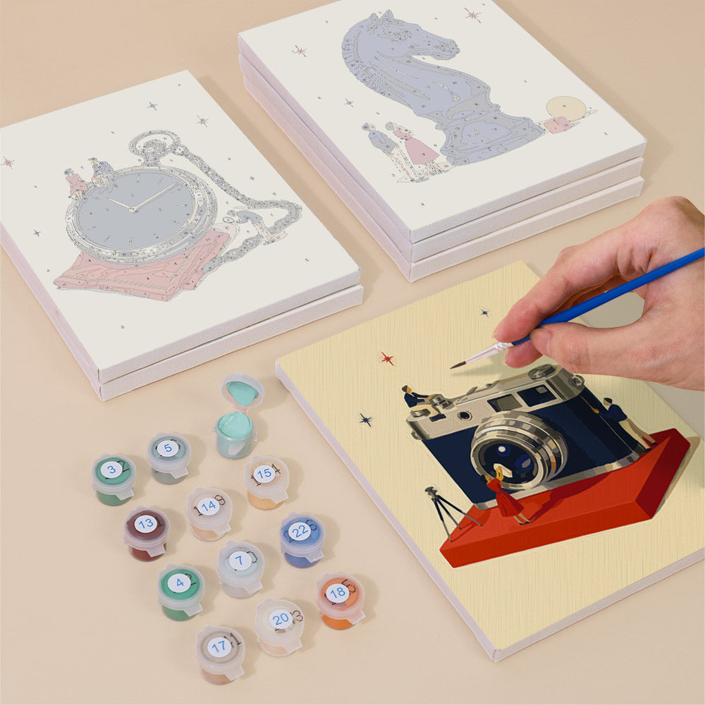 Tiny People and Objects mini paint by numbers – image 4