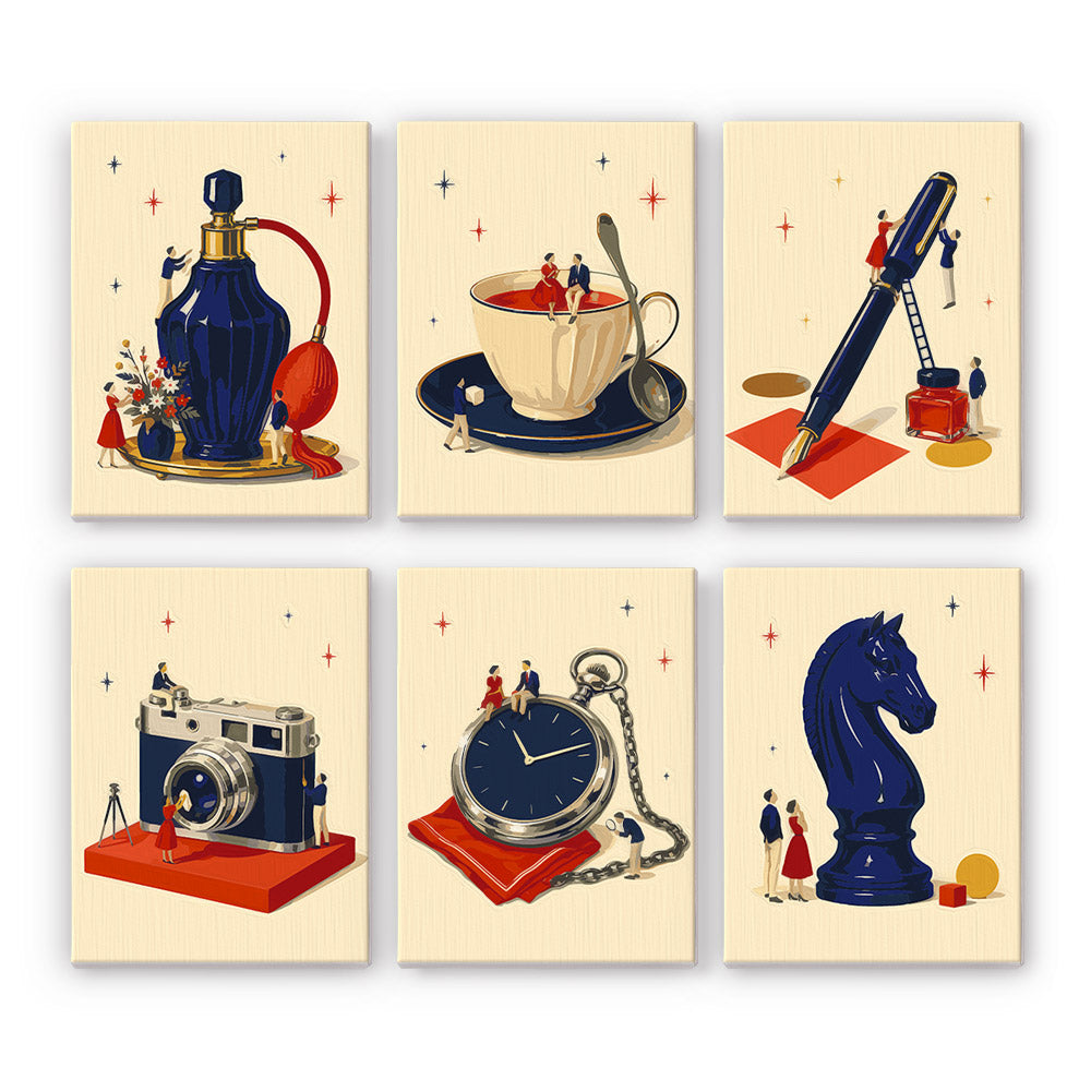 Tiny People and Objects mini paint by numbers – image 7