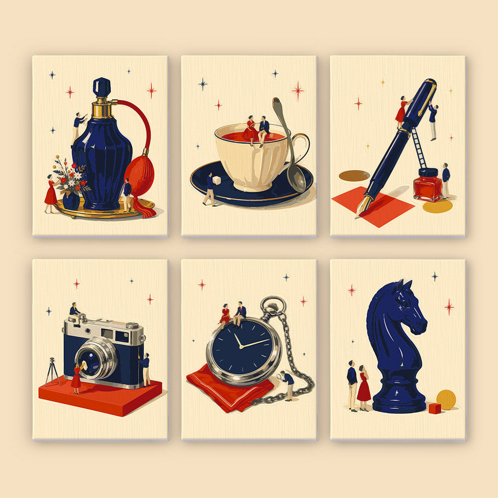 Tiny People and Objects mini paint by numbers – image 8