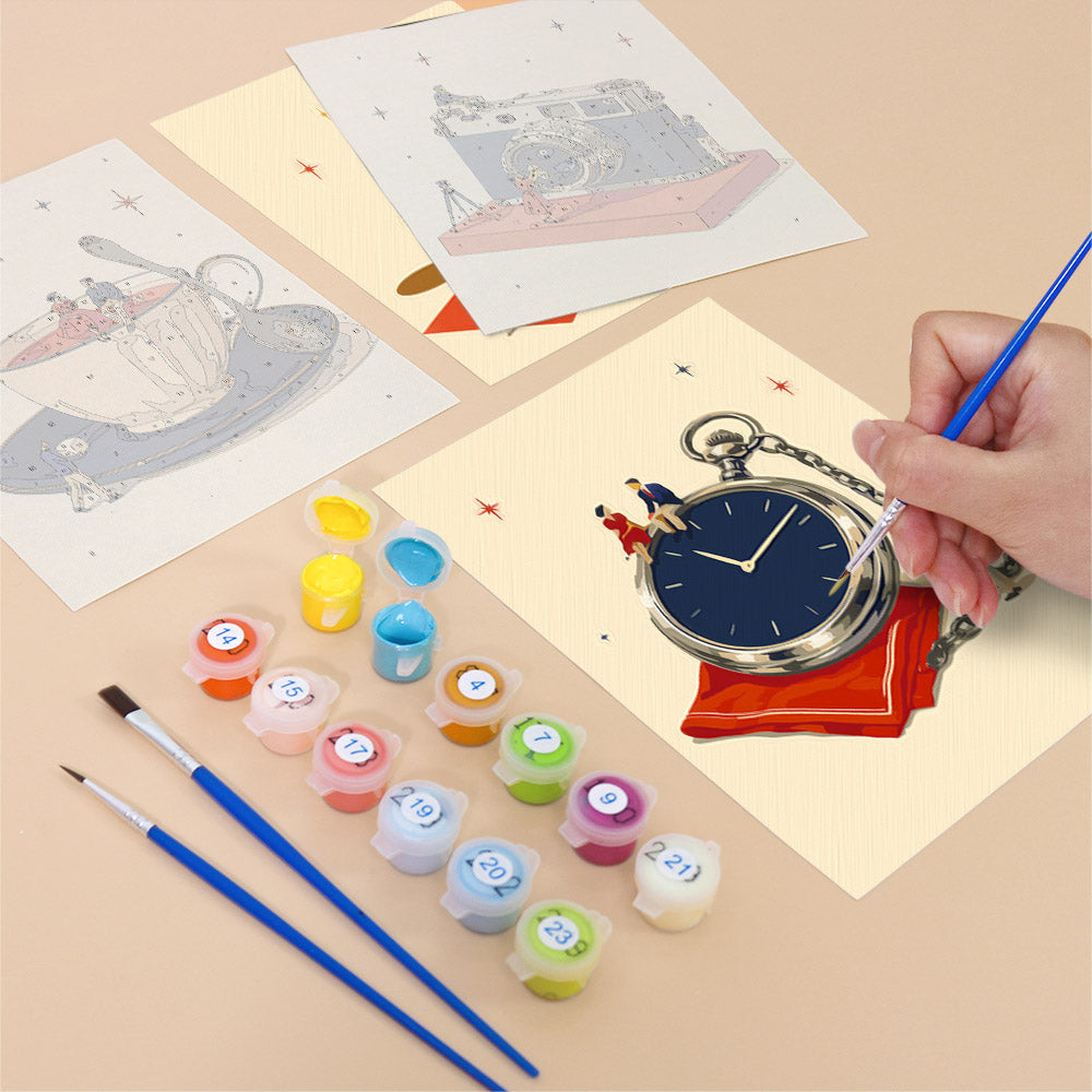 Tiny People and Objects mini paint by numbers – image 12