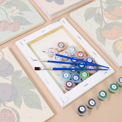 Vintage Fruit Branches mini paint by numbers – image 2