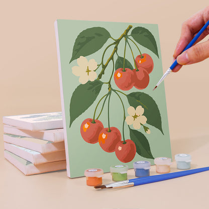 Vintage Fruit Branches mini paint by numbers – image 3