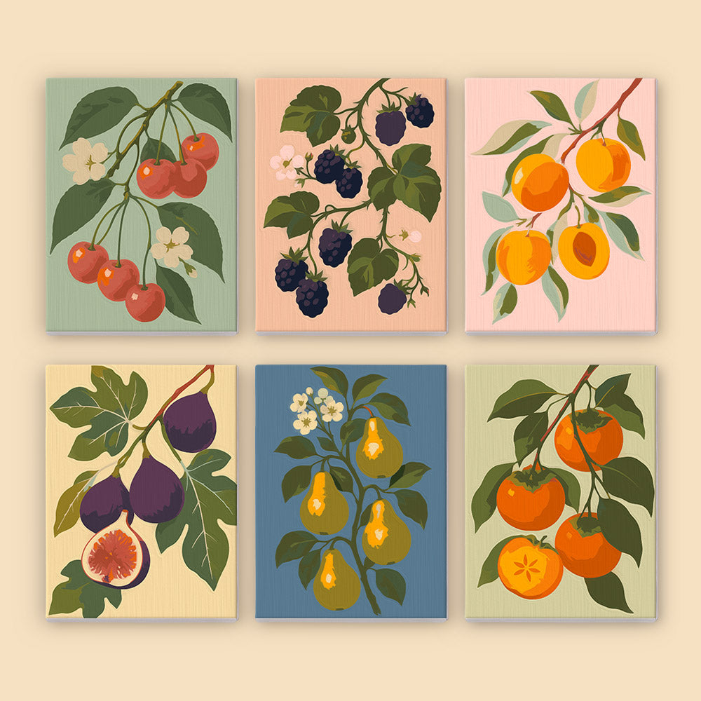 Vintage Fruit Branches mini paint by numbers – image 8
