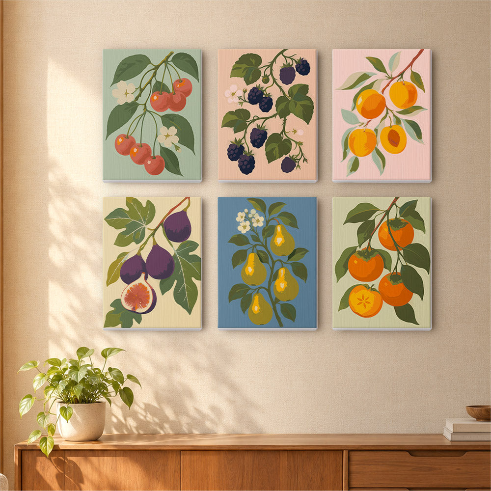 Vintage Fruit Branches mini paint by numbers – image 16
