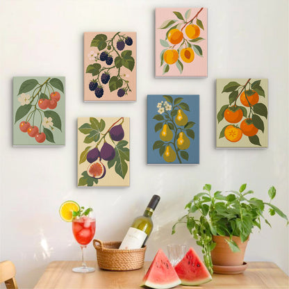 Vintage Fruit Branches mini paint by numbers – image 17