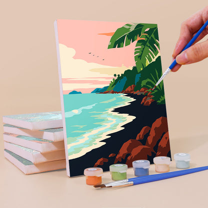 Jungle Waterfall and Lagoon Coves mini paint by numbers – image 3