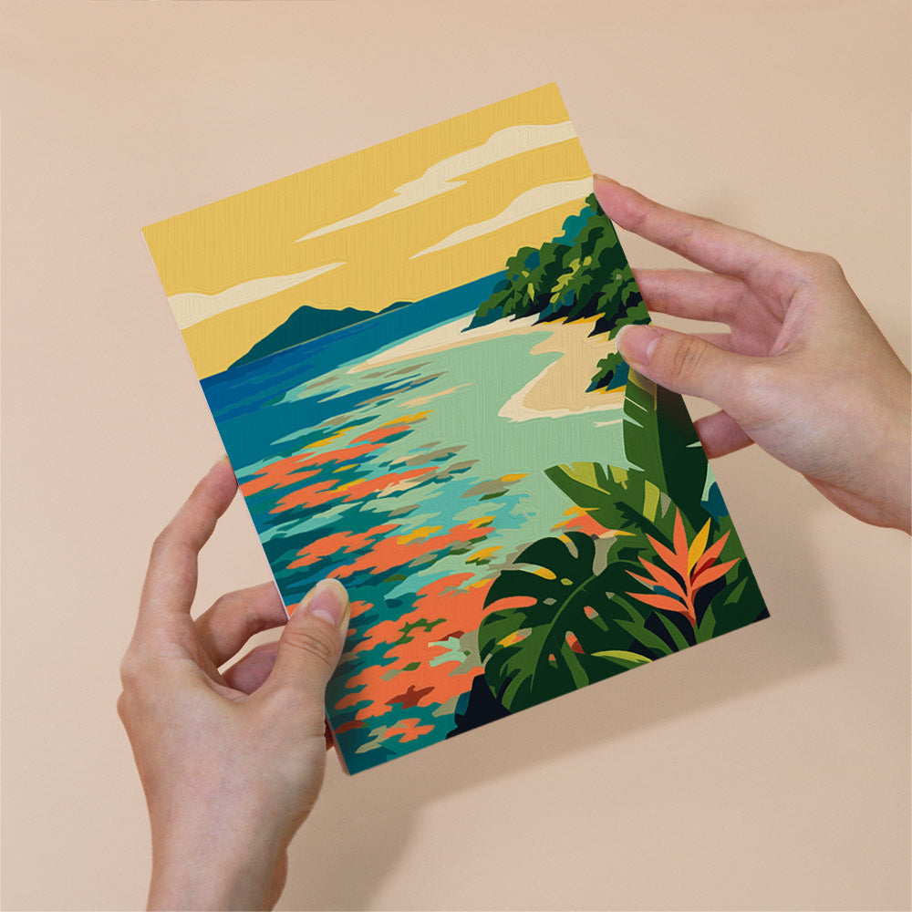 Jungle Waterfall and Lagoon Coves mini paint by numbers – image 6