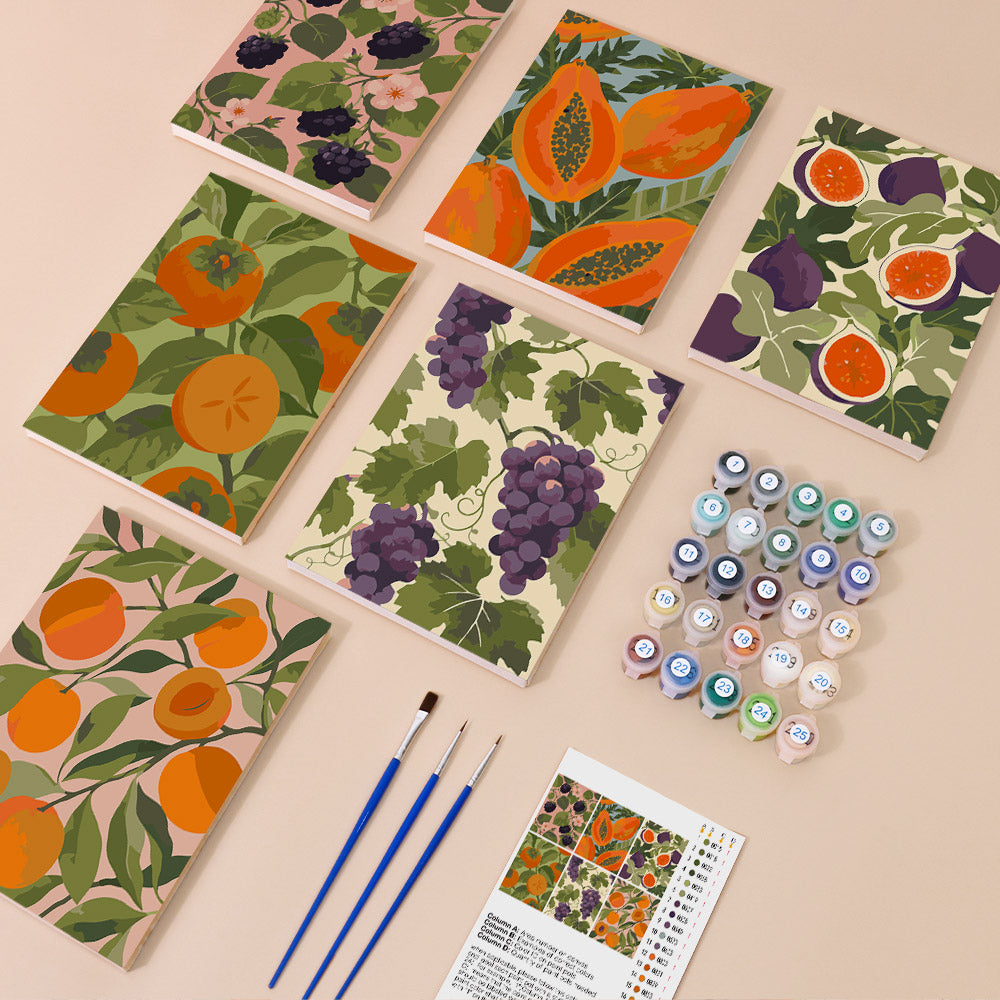 Lush Fruit Harvest mini paint by numbers – image 1