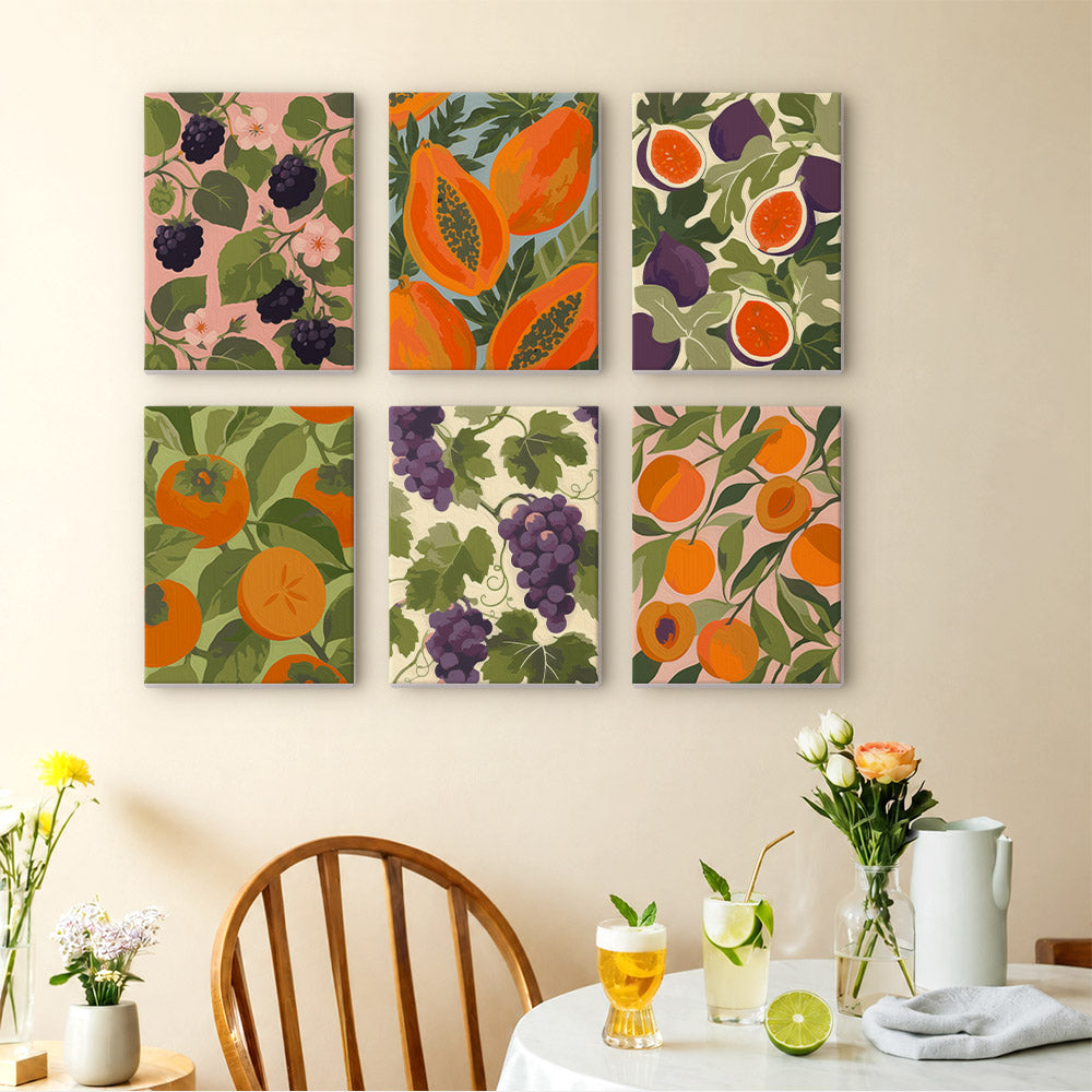 Lush Fruit Harvest mini paint by numbers – image 14