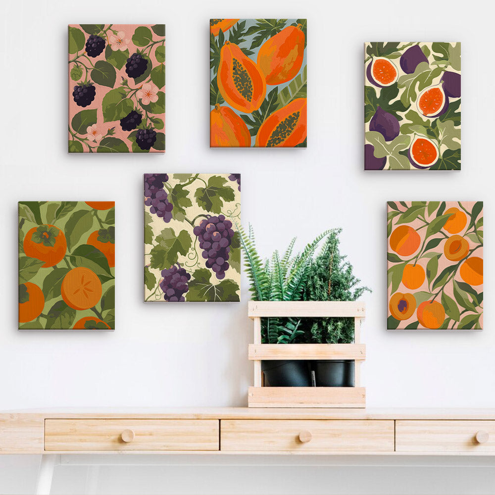 Lush Fruit Harvest mini paint by numbers – image 15