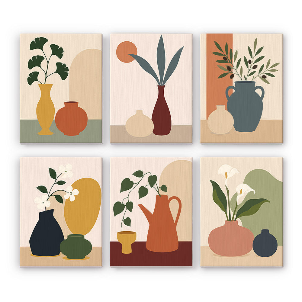 Earthy Vase Still Life mini paint by numbers – image 7