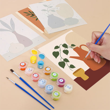 Earthy Vase Still Life mini paint by numbers – image 12