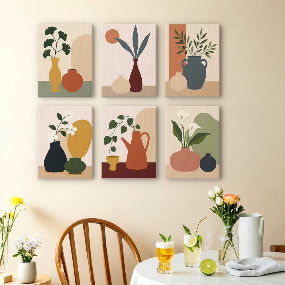 Earthy Vase Still Life mini paint by numbers – image 14