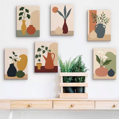 Earthy Vase Still Life mini paint by numbers – image 15