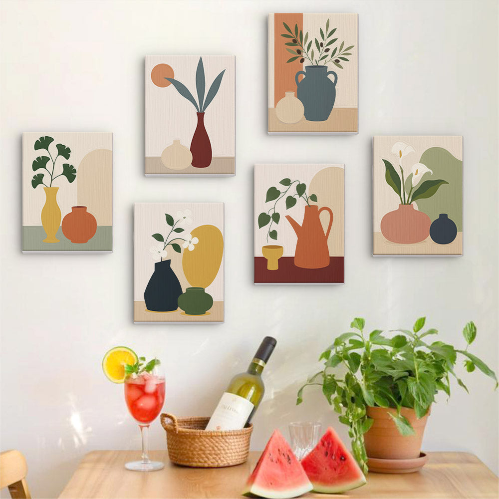 Earthy Vase Still Life mini paint by numbers – image 17