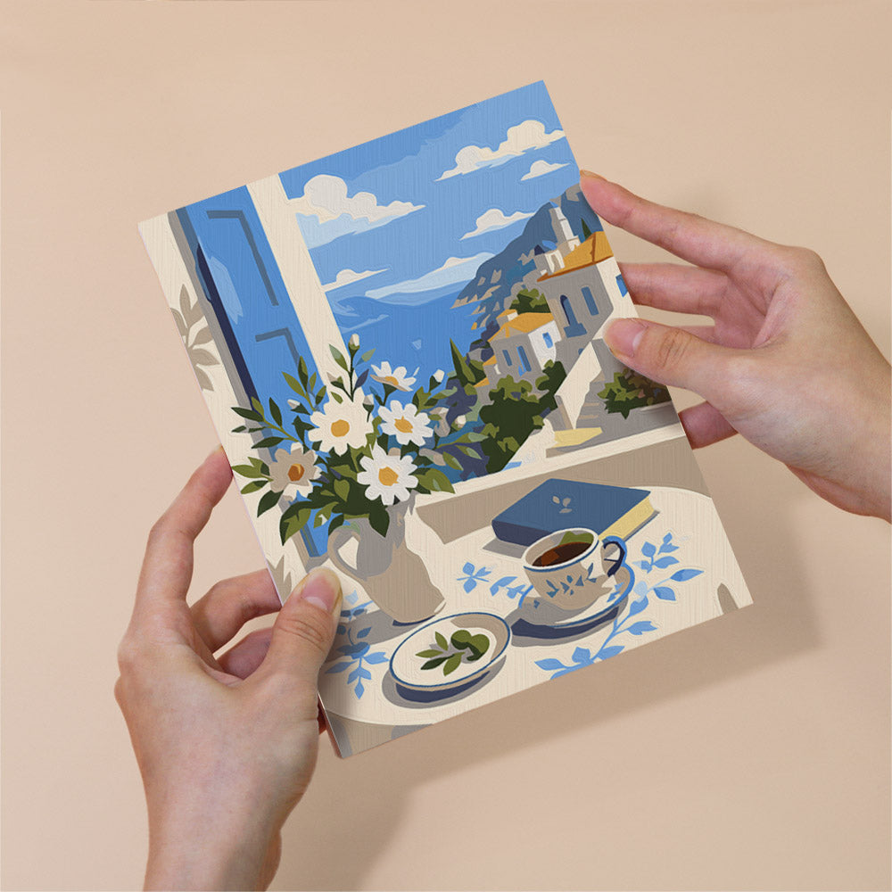 Mediterranean Window Views mini paint by numbers – image 6
