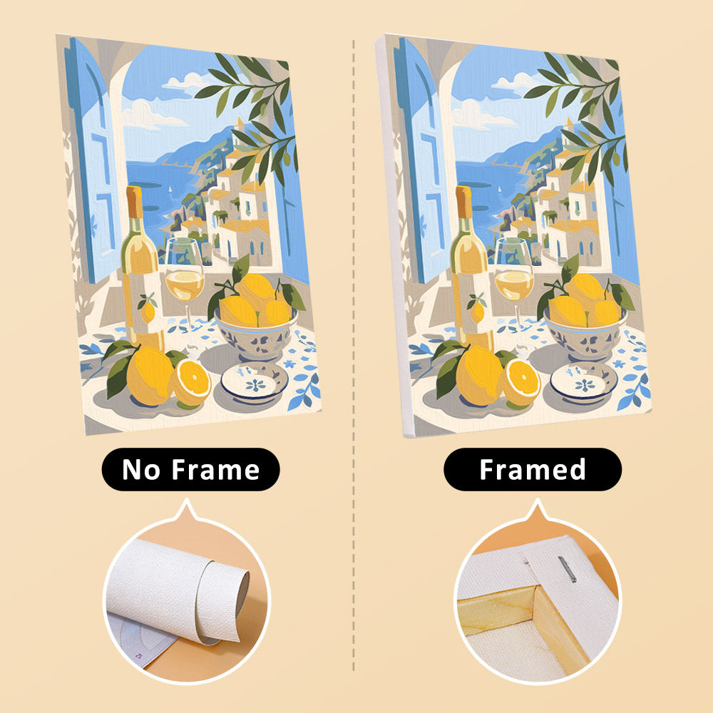 Mediterranean Window Views mini paint by numbers – image 13