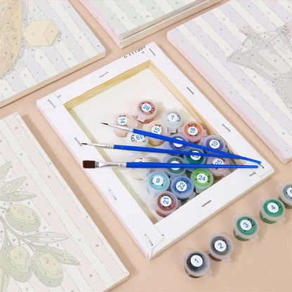 Mediterranean Kitchen Icons mini paint by numbers – image 2