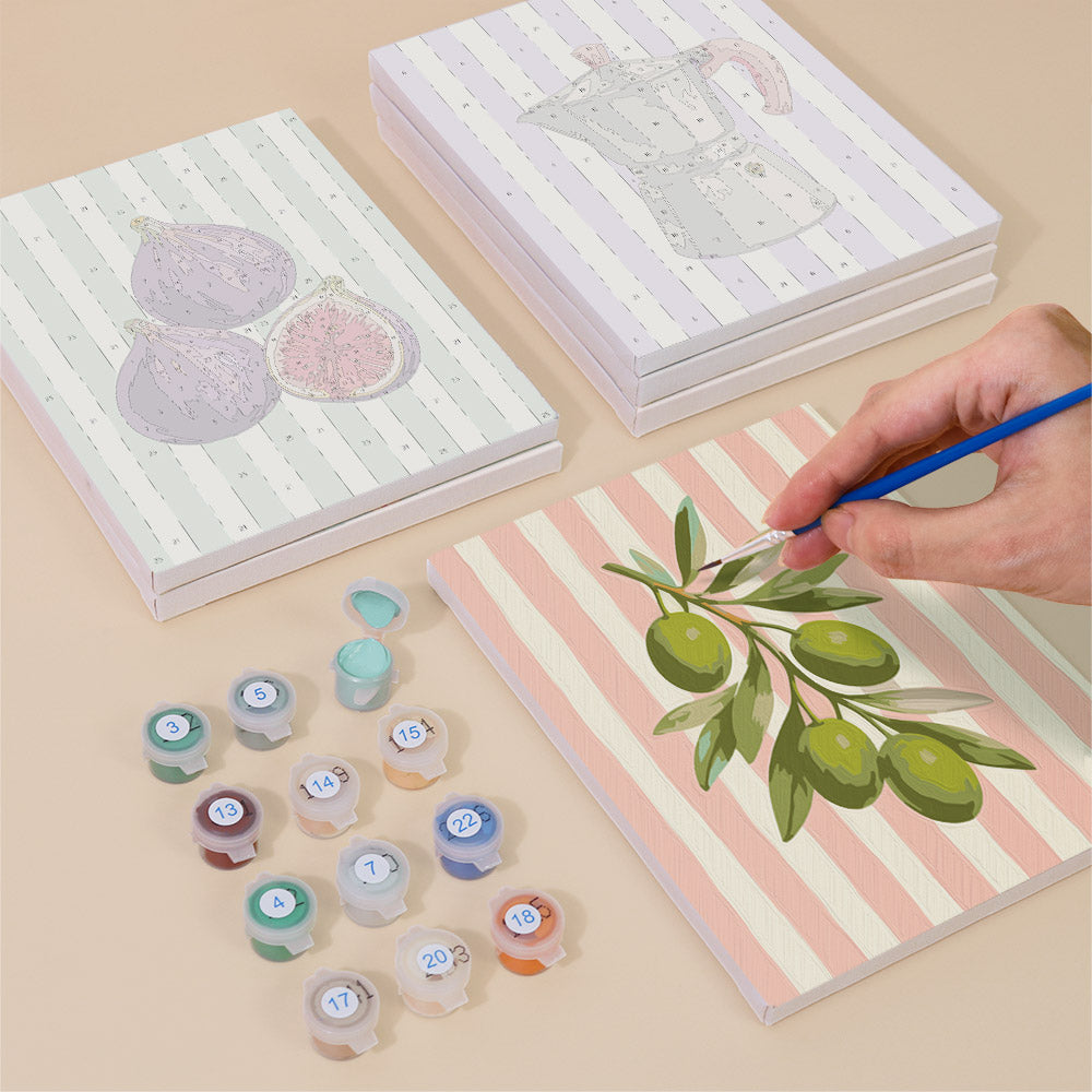 Mediterranean Kitchen Icons mini paint by numbers – image 4