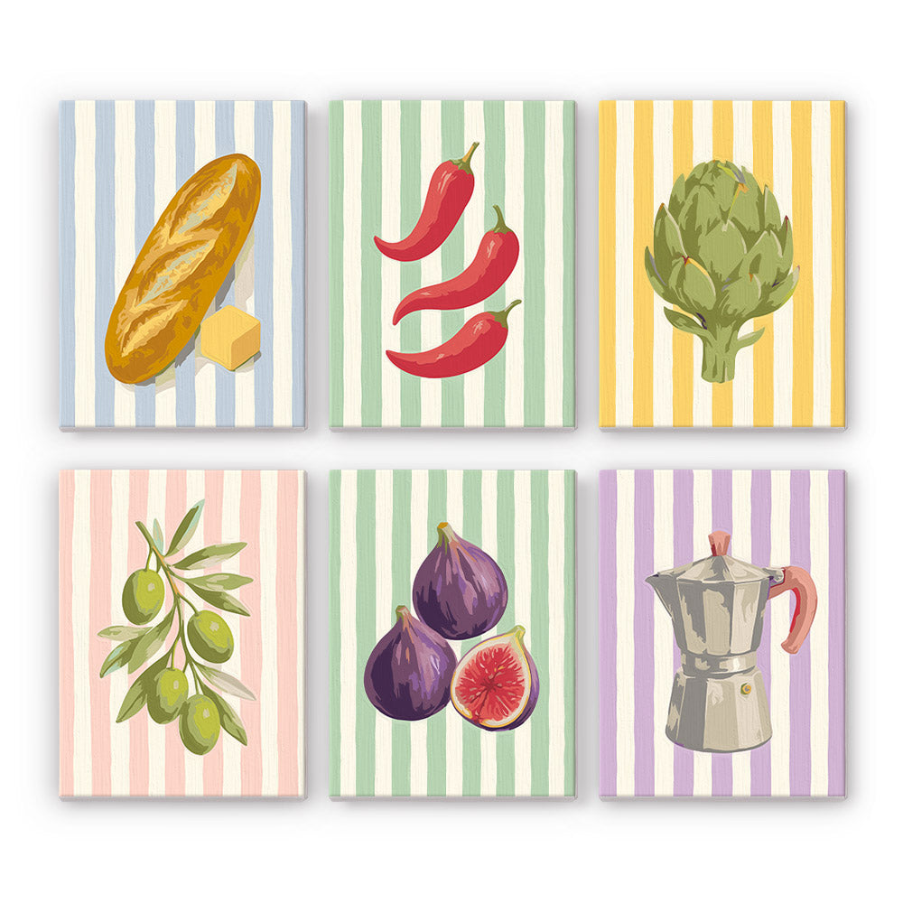Mediterranean Kitchen Icons mini paint by numbers – image 7