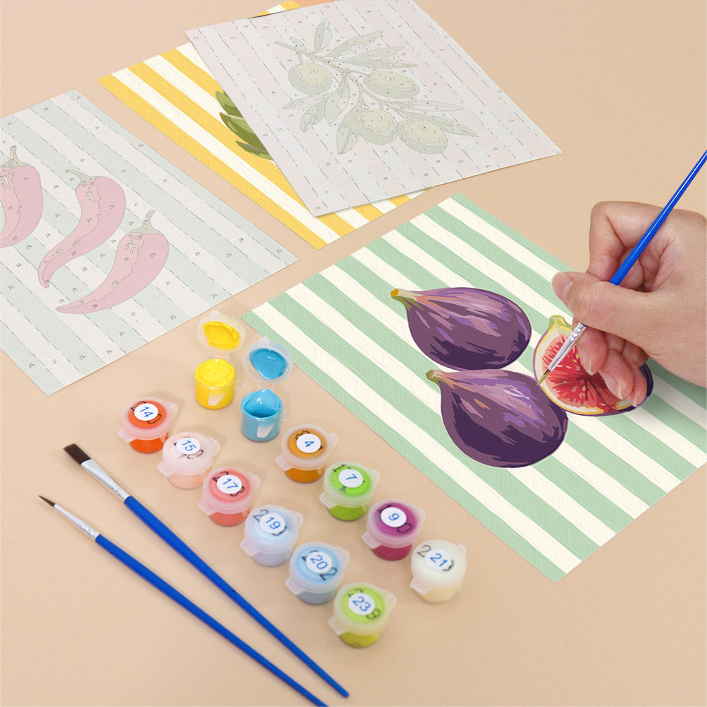 Mediterranean Kitchen Icons mini paint by numbers – image 12