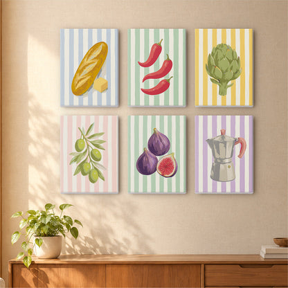 Mediterranean Kitchen Icons mini paint by numbers – image 16