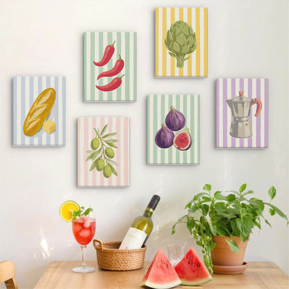 Mediterranean Kitchen Icons mini paint by numbers – image 17