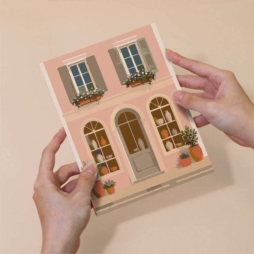 Pastel European Storefronts mini paint by numbers – image 6