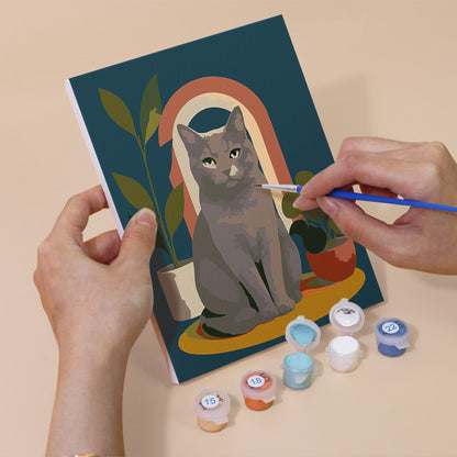 Decorative Cat Portraits mini paint by numbers – image 5