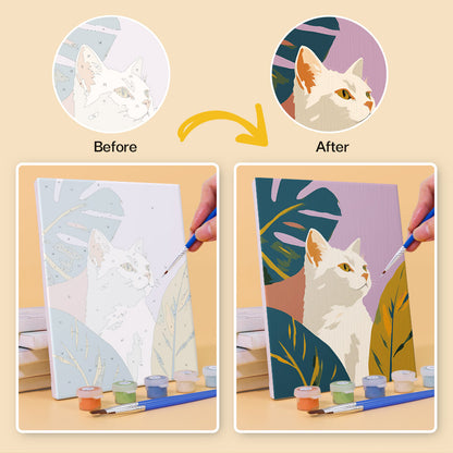 Decorative Cat Portraits mini paint by numbers – image 10