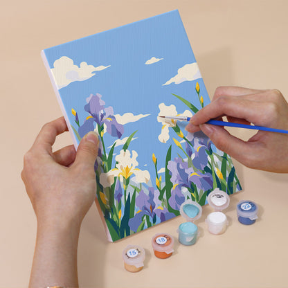 Blue Sky Flower Gardens mini paint by numbers – image 5