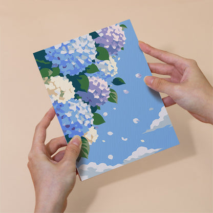 Blue Sky Flower Gardens mini paint by numbers – image 6