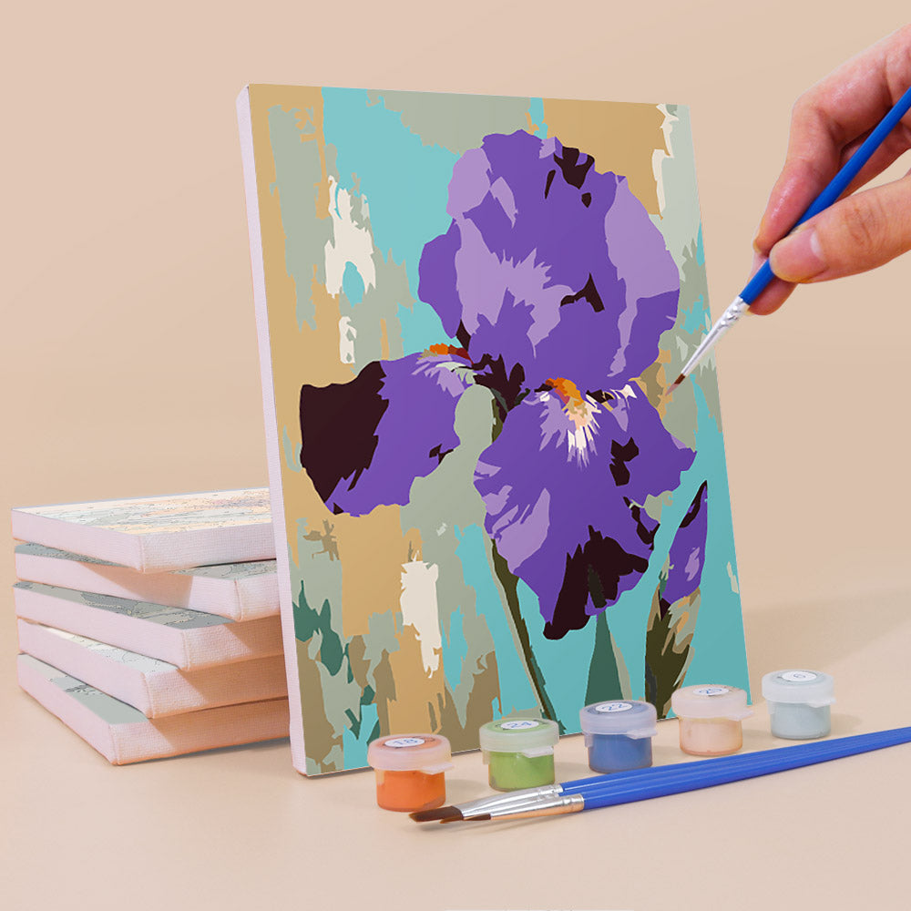 Textured Garden Flowers mini paint by numbers – image 3