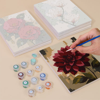 Textured Garden Flowers mini paint by numbers – image 4