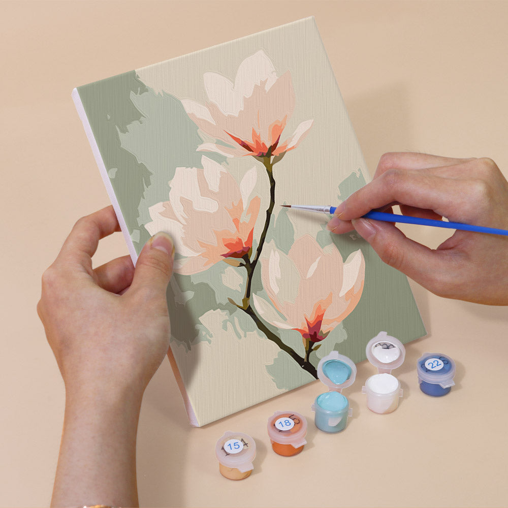 Textured Garden Flowers mini paint by numbers – image 5