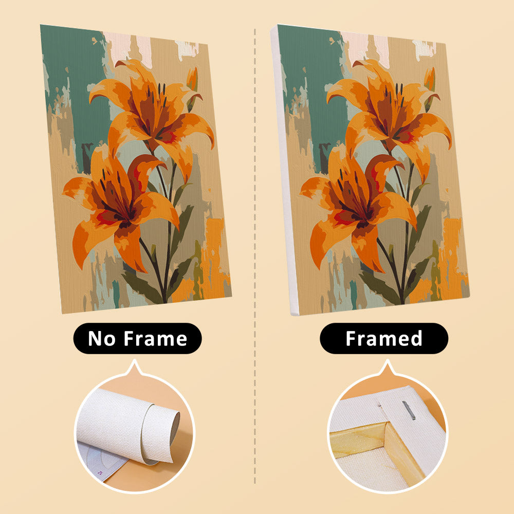 Textured Garden Flowers mini paint by numbers – image 13