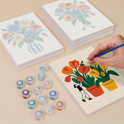 Little People with Big Bouquets mini paint by numbers – image 4