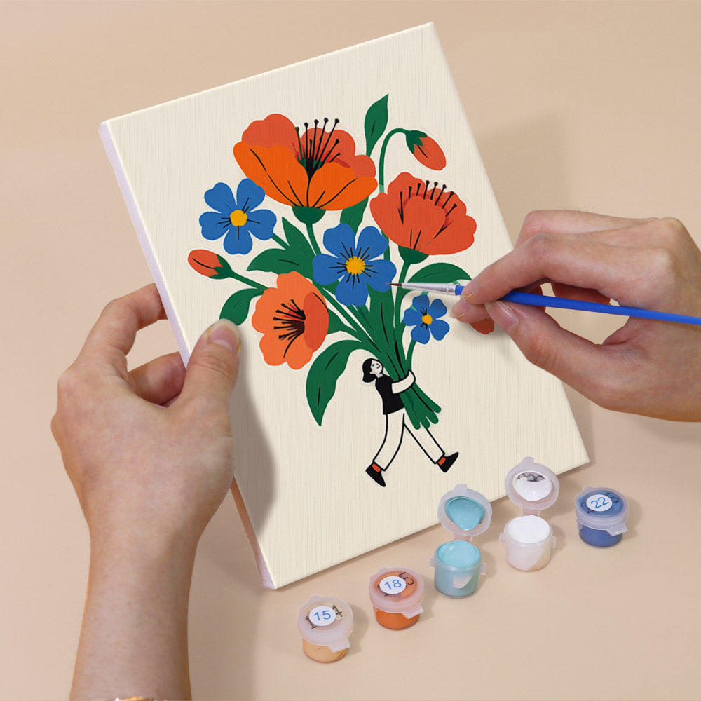 Little People with Big Bouquets mini paint by numbers – image 5