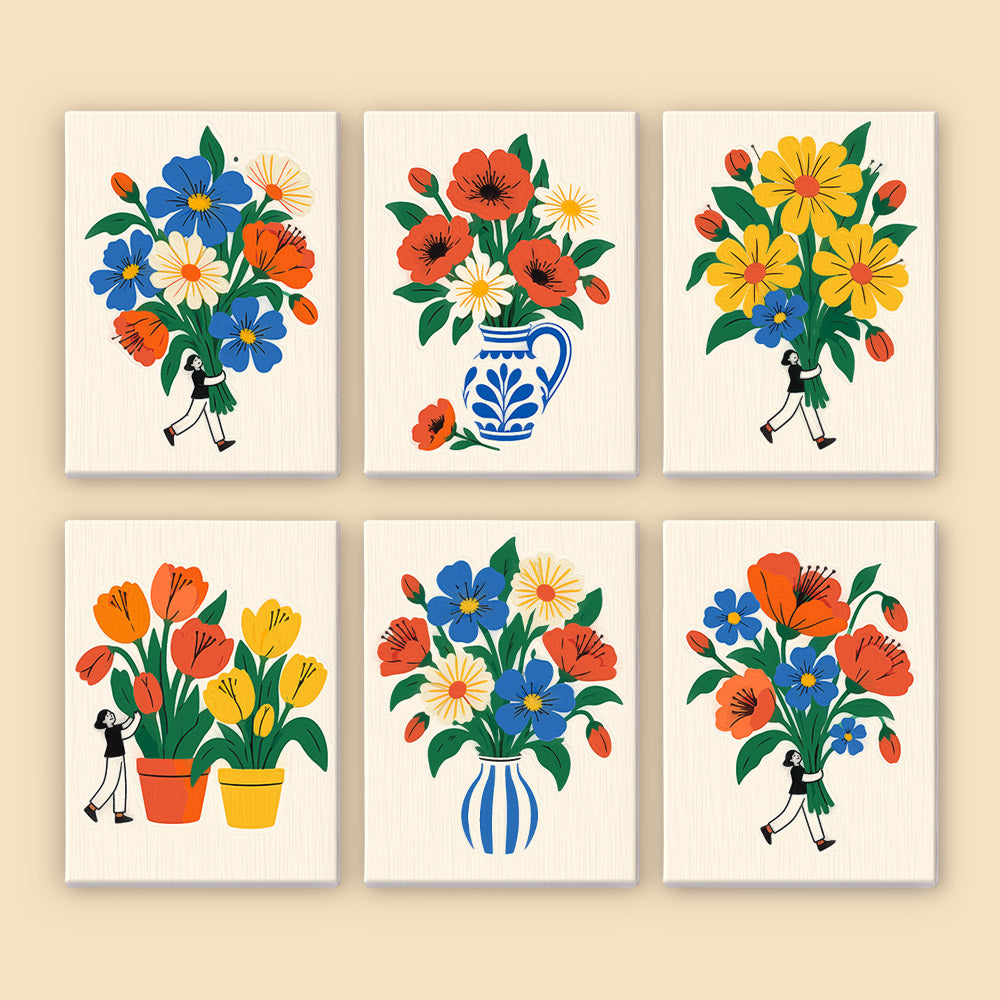 Little People with Big Bouquets mini paint by numbers – image 8