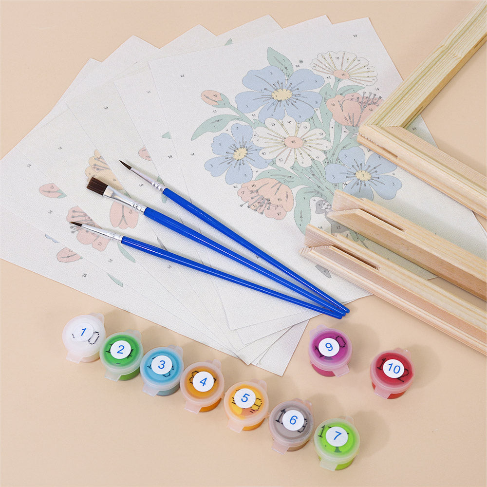 Little People with Big Bouquets mini paint by numbers – image 11