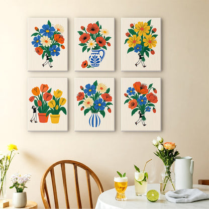 Little People with Big Bouquets mini paint by numbers – image 14